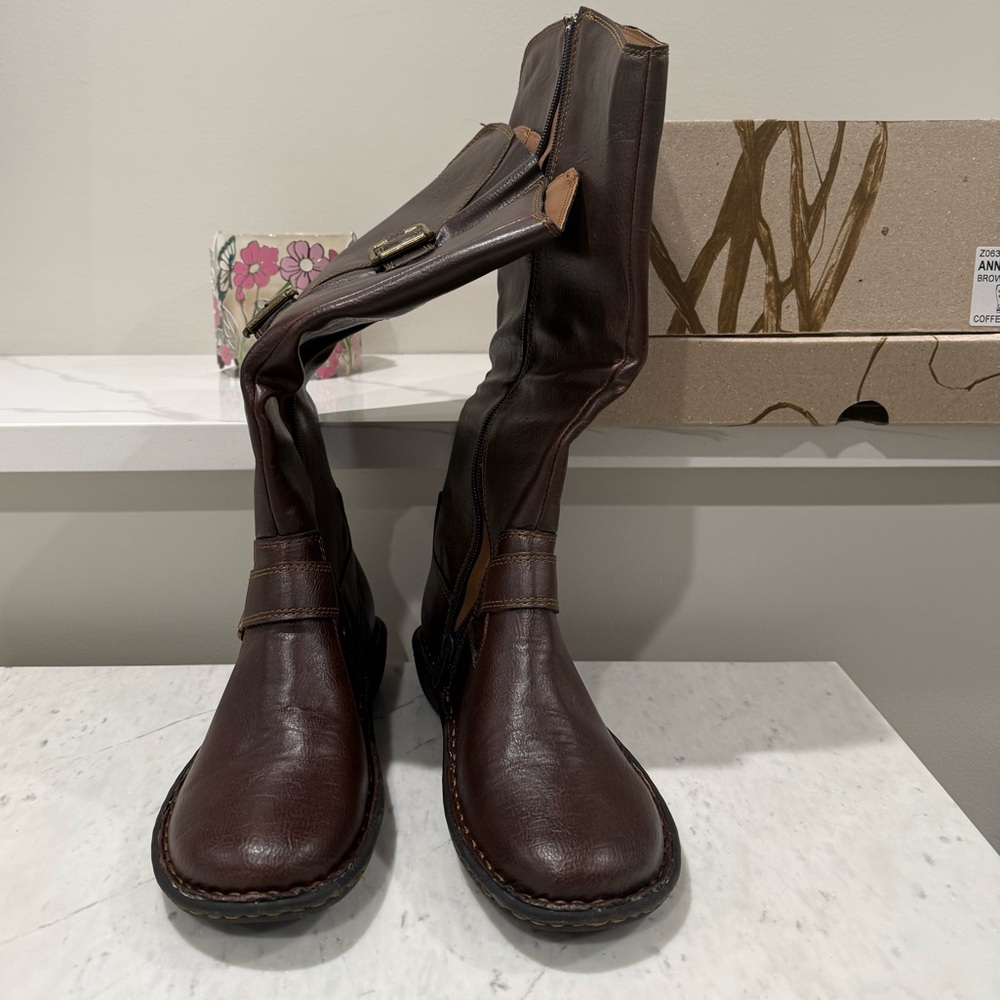 BOC Brown Leather Knee-High Boots